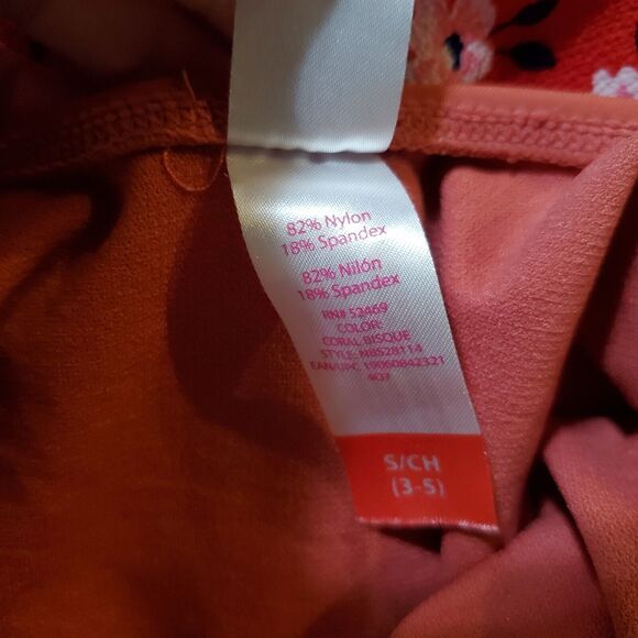 No Boundaries One Piece Swimsuit S Juniors Burnt Orange - Picture 8 of 11